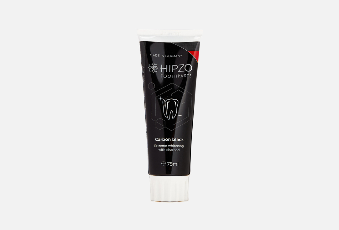 Зубная паста экстра-отбеливающая HIPZO CARBON BLACK  