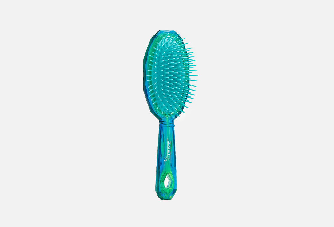 Расческа для волос Clarette с пластиковыми зубьями  Зеленая