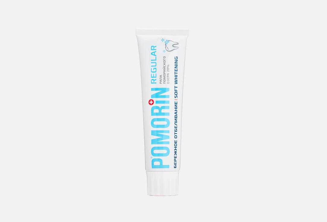 Зубная паста "Бережное отбеливание" Pomorin regular Gentle whitening Toothpaste 