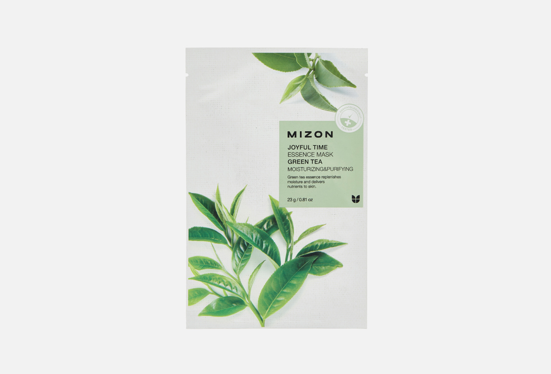 Тканевая маска  Mizon Joyful Time Essence Mask Green Tea  