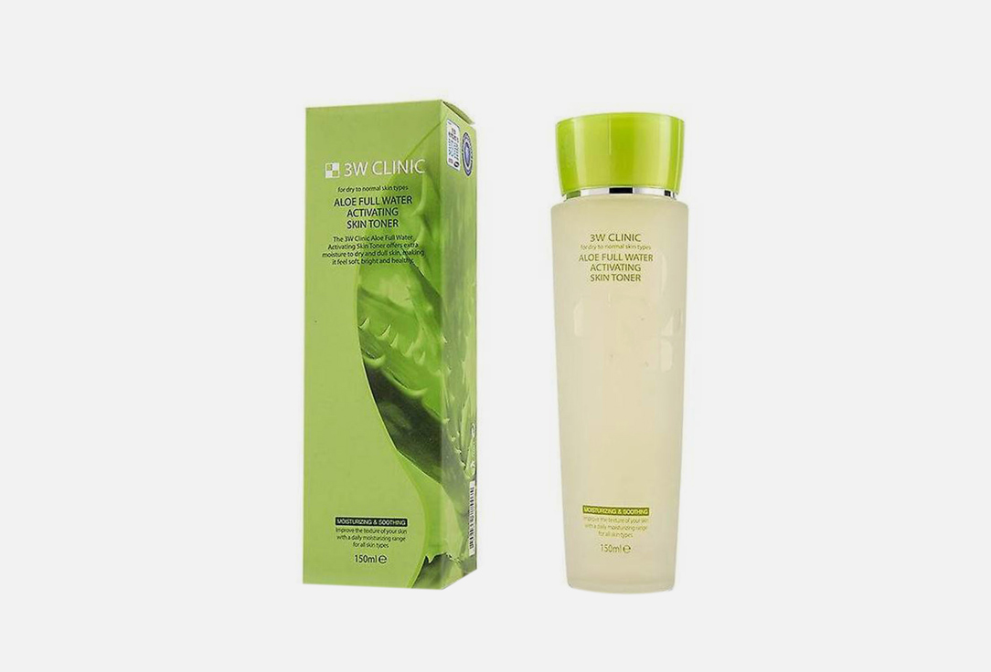 

Тонер 3W CLINIC, Aloe Full Water Activating Skin Toner 150 мл