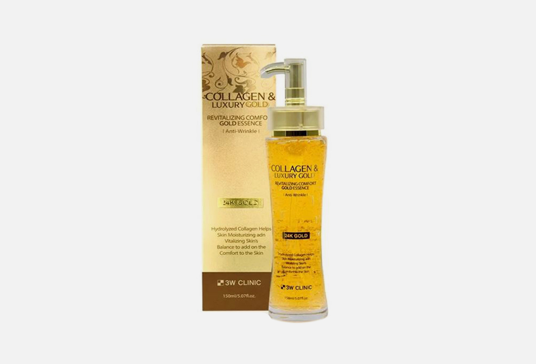 Эссенция 3W CLINIC Collagen & Luxury Gold Revitalizing Comfort Gold Essence  150 мл