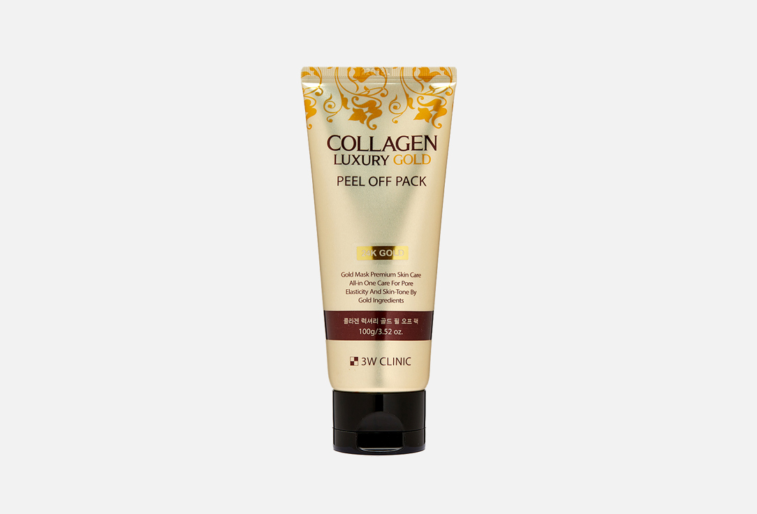 Маска-плёнка 3W CLINIC Collagen Luxury Gold Peel Off Pack 100 г очищающая маска для лица magnolia peel off pack yerma 100 мл