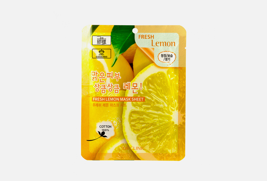 

Тканевая маска 3W CLINIC, Fresh Lemon Mask Sheet 23 мл