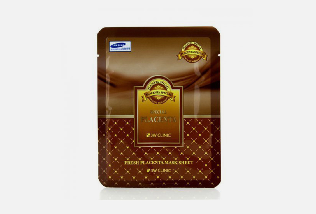 Тканевая маска 3W CLINIC Fresh Placenta Mask Sheet  23 мл