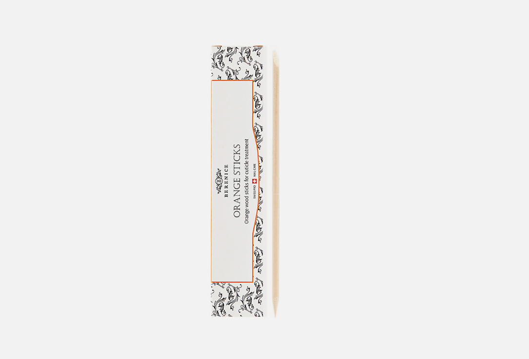 Апельсиновая палочка 13 см BERENICE Orange wood stick for cuticle treatment 10 шт палочка для меда orange 2 5 2 5 13см акрил