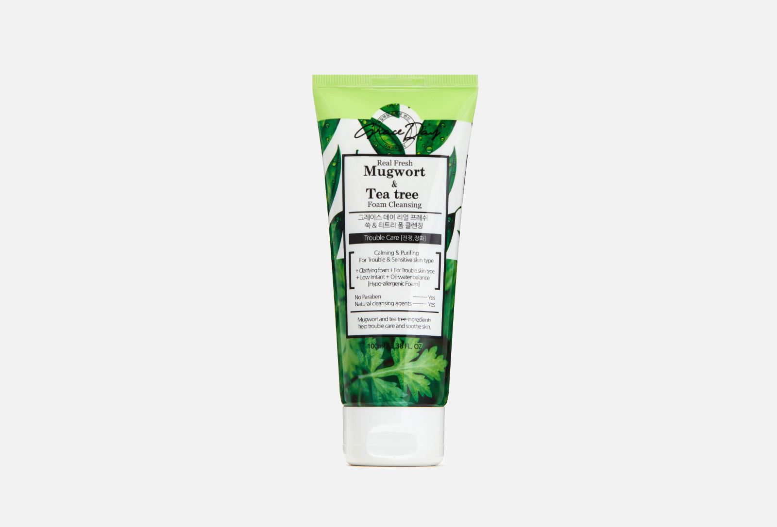 Grace Day Пенка для умывания Real Fresh Mugwort & Tea Tree Foam ...