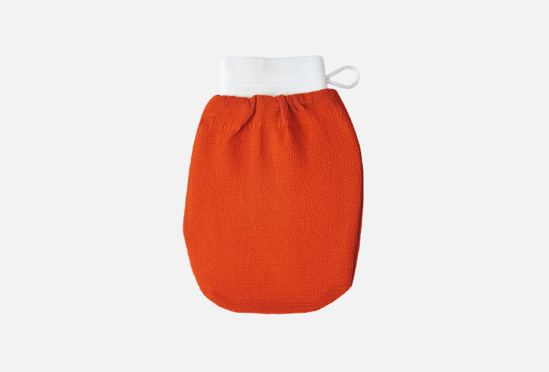 Рукавичка-мочалка для гоммажа в бане, душе или хаммаме ARGANOIL Gant de Kessa (оранжевая)