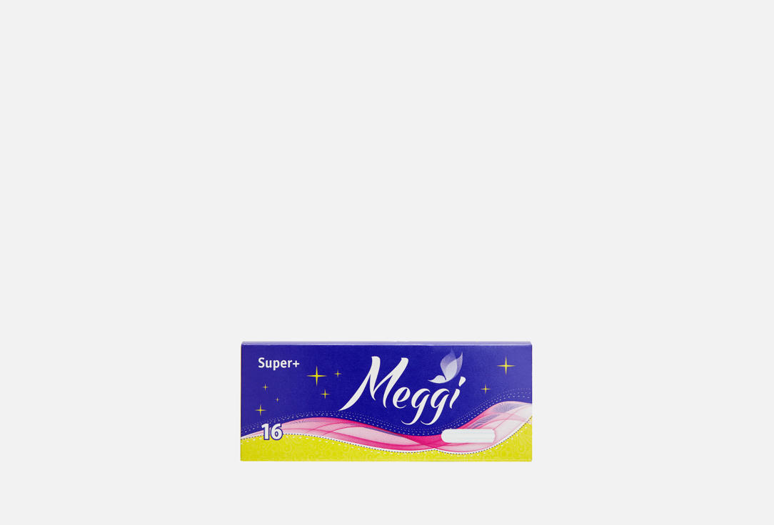 Гигиенические тампоны MEGGI Super+ 16 шт тампоны гигиенические meggi normal 2 капли 16 шт