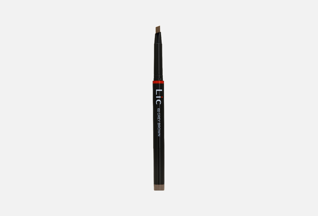 Карандаш механический для бровей с треугольным грифелем Lic Mechanical eyebrow pencil  02 Grey brown