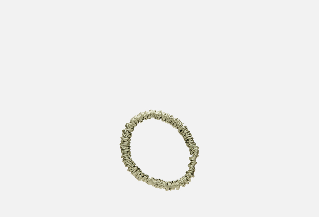 Изображение товара Шелковая резинка silk lovers Mini оливка для волос