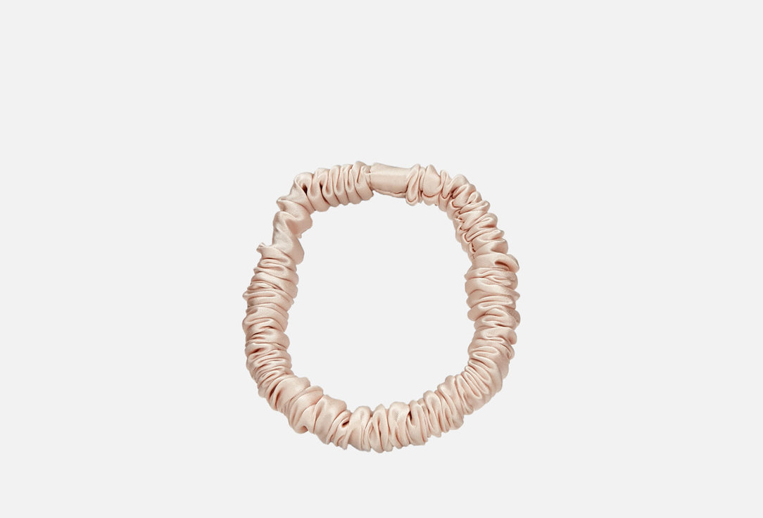 Изображение товара Шелковая резинка silk lovers Mini бежевая для тонких и кудрявых волос