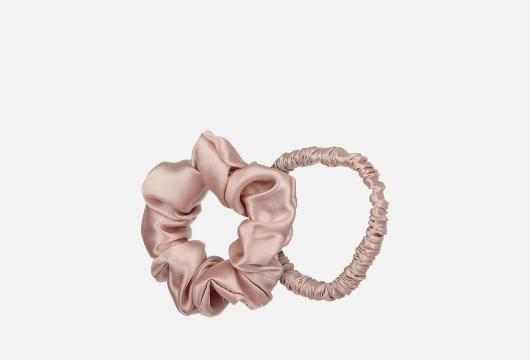 Изображение товара Набор шелковых резинок для волос silk lovers Mini-Standart Пудра