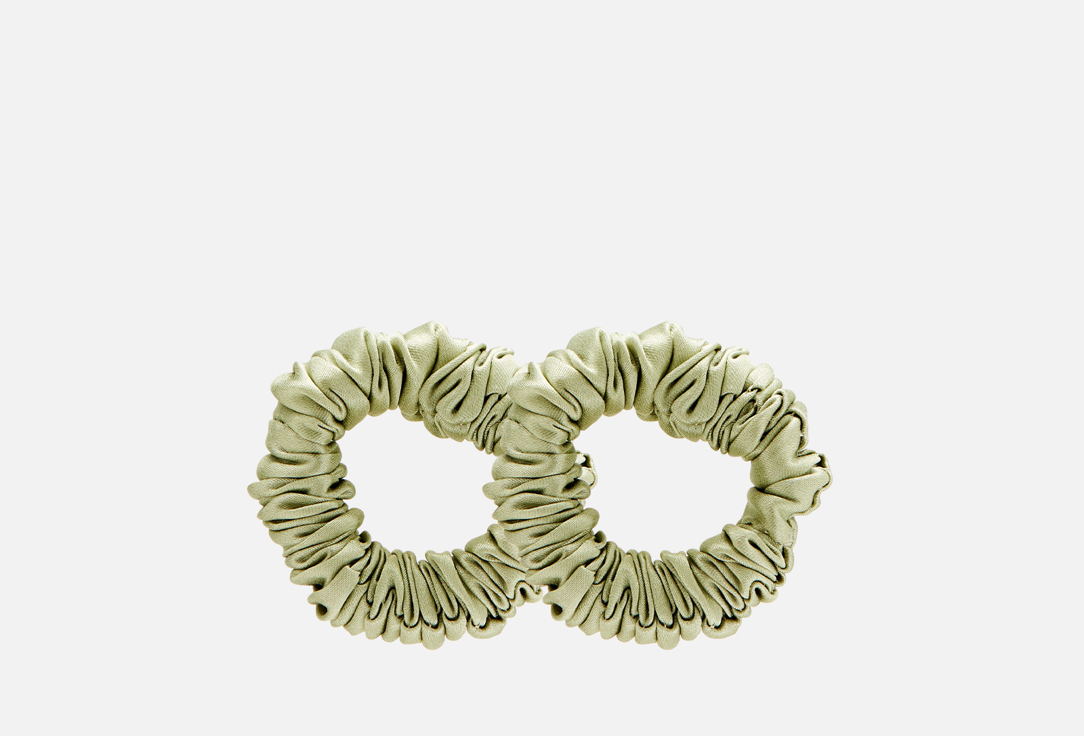 Изображение товара Набор детских шелковых резинок silk lovers MINI: оливка