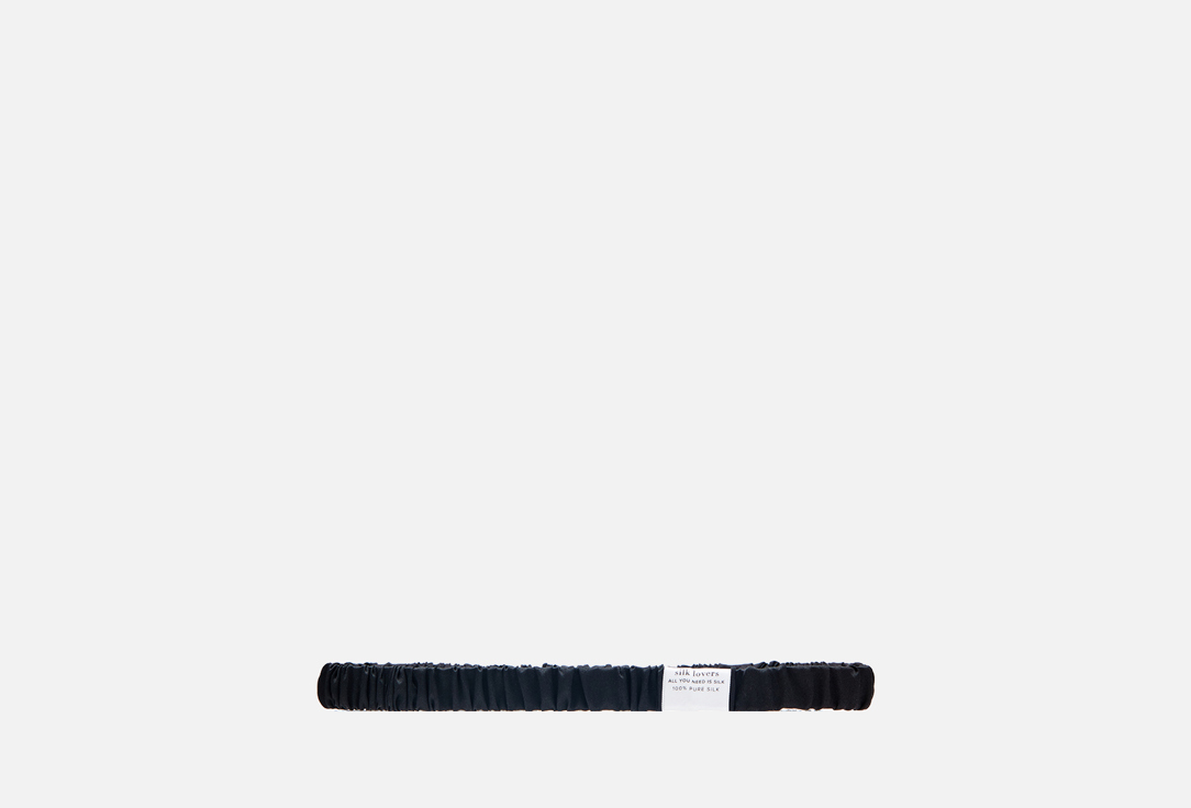 Шелковая повязка для волос SILK LOVERS Черная 1 шт цена и фото