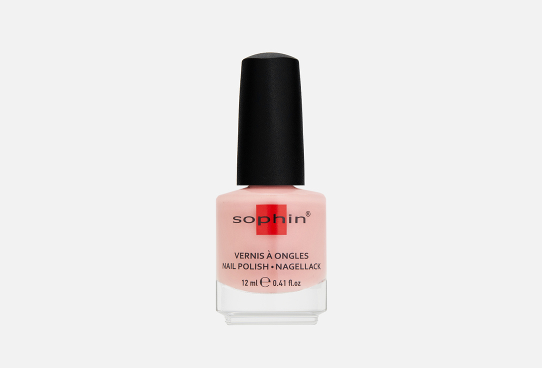 Лак для ногтей Sophin Expensive Pink 0382 Розовый с бежевым подтоном и розовым шиммером