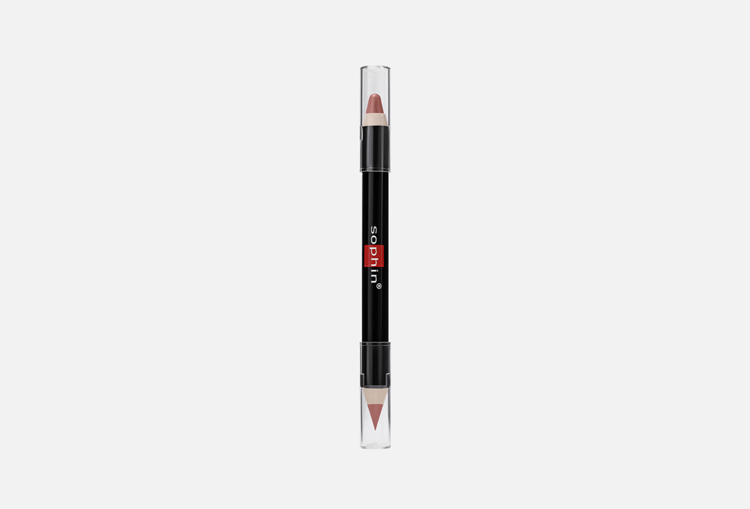 Помада-карандаш для губ 2 в 1 Sophin Lipstik&Lip liner 1004 коричневый