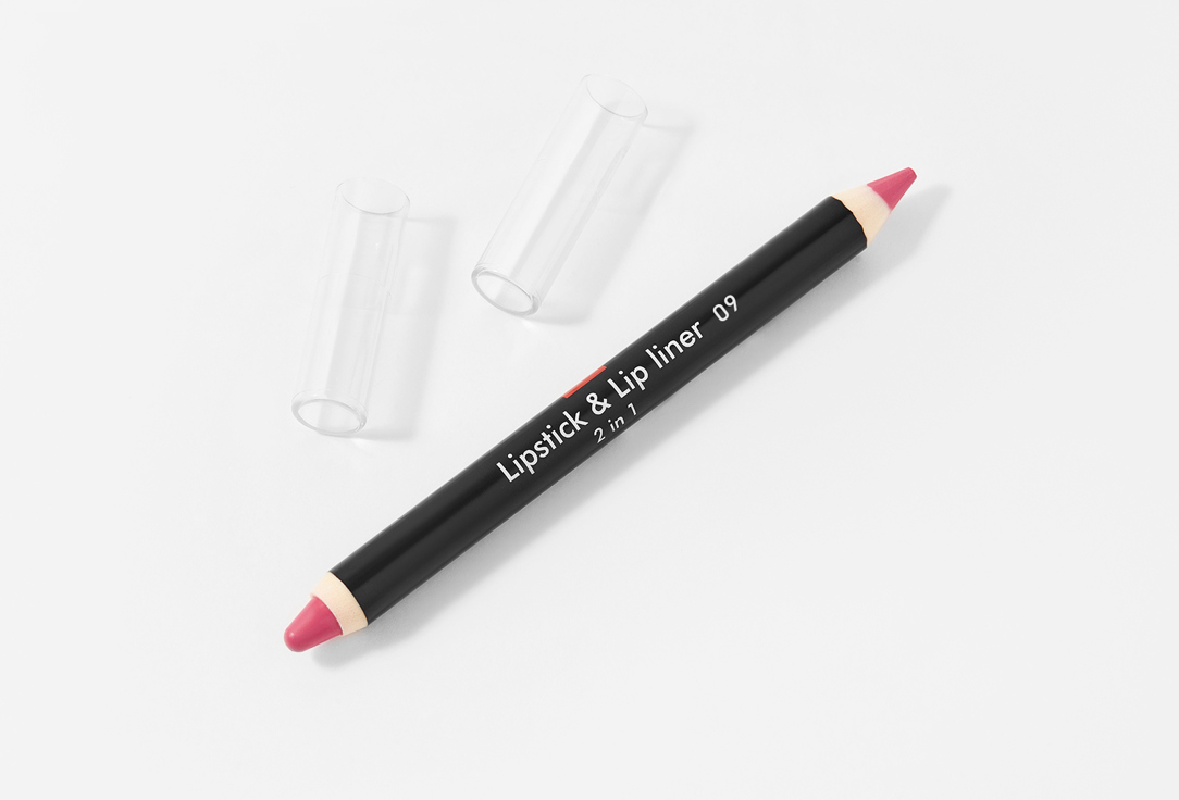 Помада-карандаш для губ 2 в 1 Sophin Lipstik&Lip liner 1009, Розовый