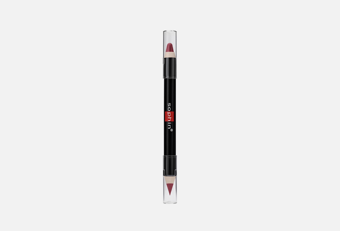Помада-карандаш для губ 2 в 1 Sophin Lipstik&Lip liner 1010 бордовый