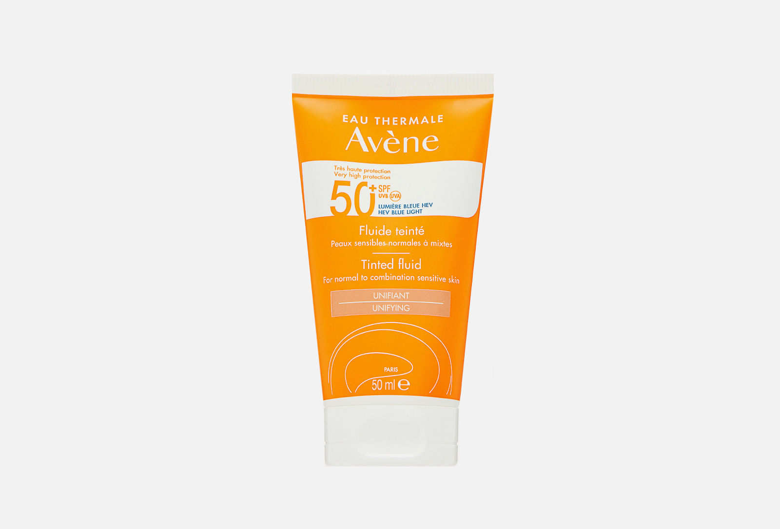 EAU THERMALE AVENE Солнцезащитный тонирующий флюид SPF 50+ SUN 50 мл ...