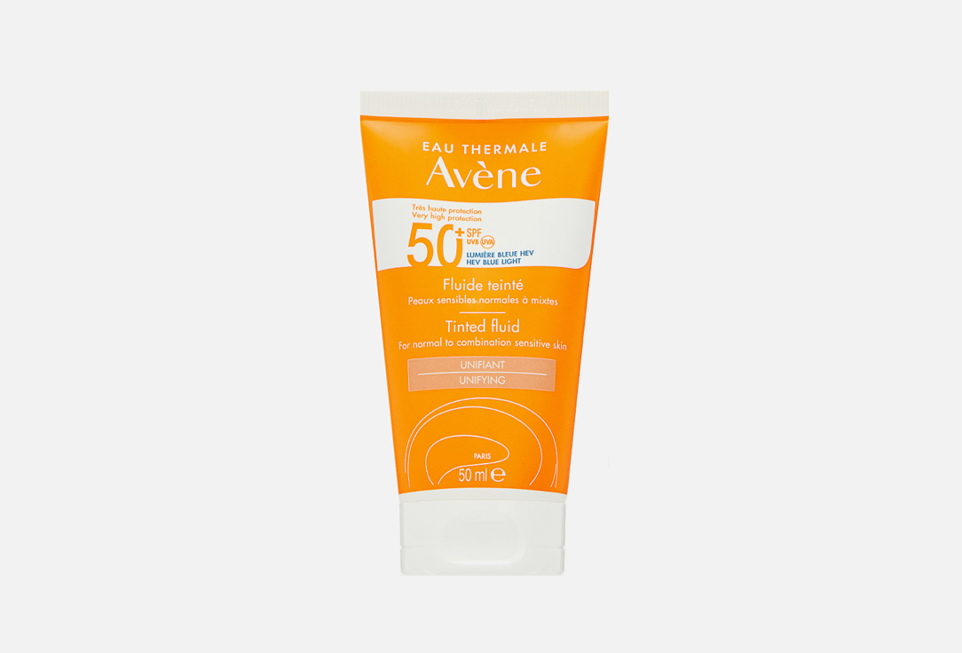 Солнцезащитный тонирующий флюид SPF 50+ EAU THERMALE AVENE SUN 50 мл