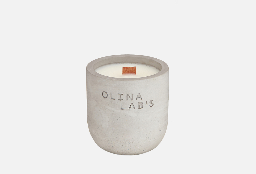 Свеча ароматическая OLINALAB'S Yoga time 200 мл свеча olinalab s свеча ароматическая в бетонном стакане tobacco rum vanilla coffe