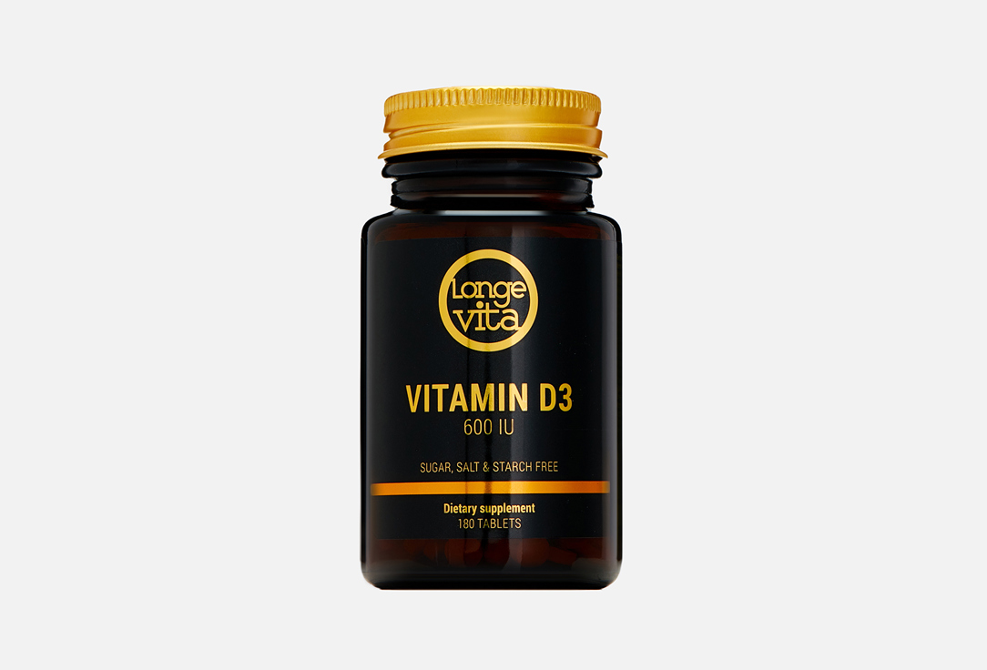 Биологически активная добавка LONGEVITA Vitamin D3 180 шт биологически активная добавка sanatur vitamin d3 plus 90 шт