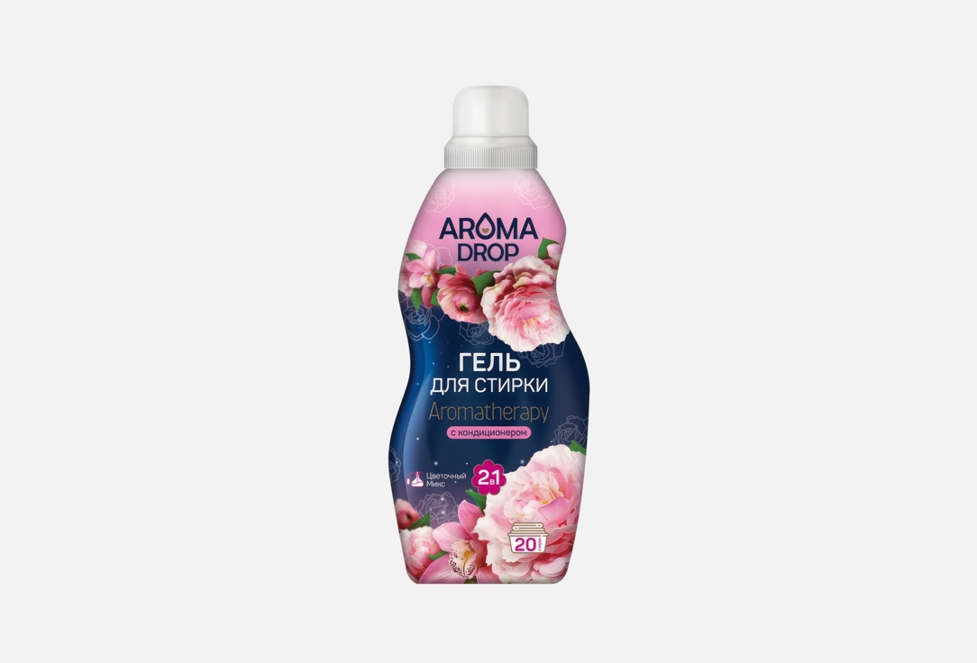 Изображение товара гель для стирки AROMA DROP 2 в 1 цветочный микс