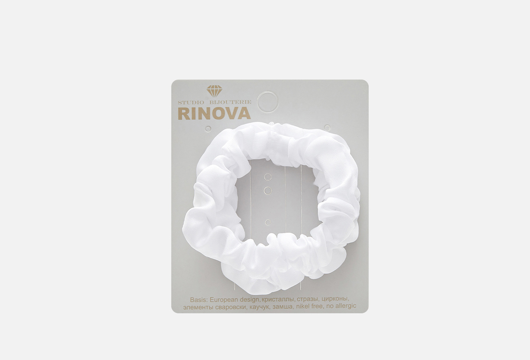 

Комплект резинок для волос RINOVA, Белый 2 шт
