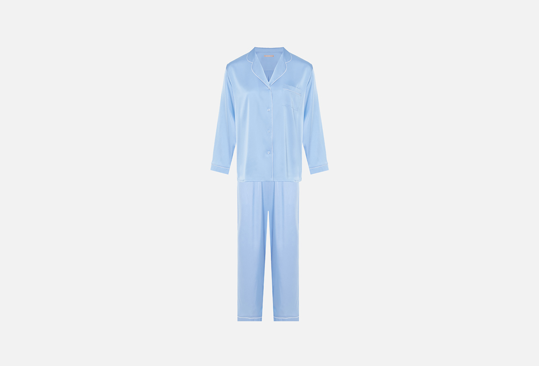 Пижама с брюками AnnMel дымчато-синий 