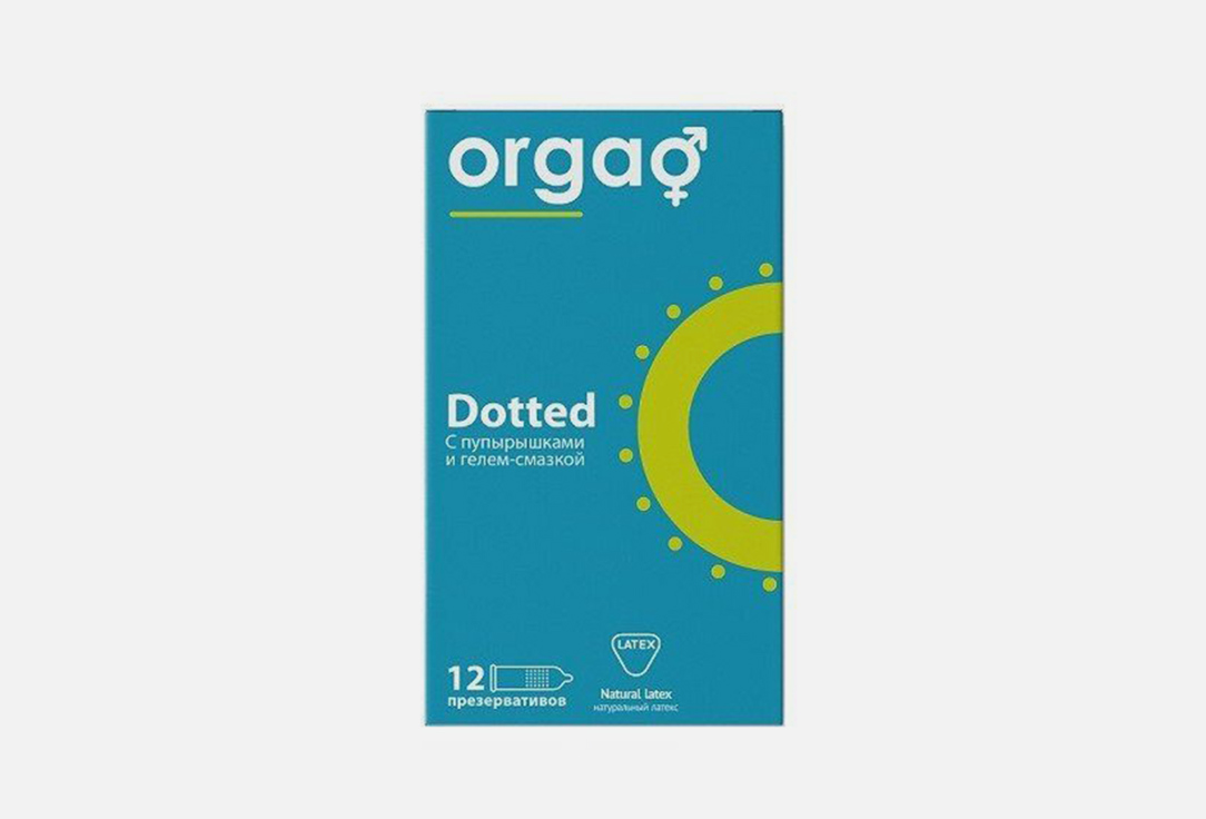 Презервативы с пупырышками, прозрачные Orgao Dotted 52 мм 