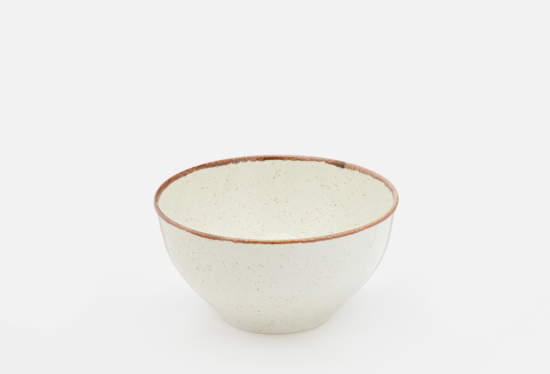 Изображение товара Салатник Porland фарфоровый бежевый 14 см для сервировки и подачи блюд