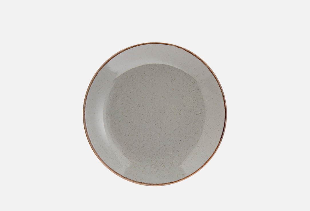 Тарелка PORLAND Темно-серый, 24 см 1 шт чайная пара porland темно серый 1 пар
