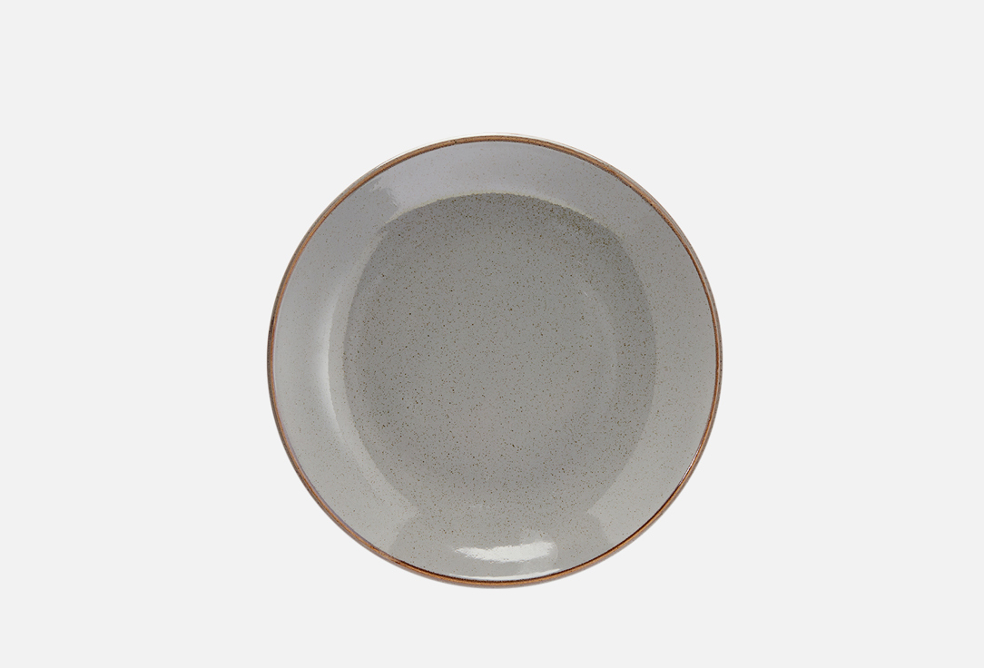 Тарелка PORLAND Темно-серый 1 шт чашка чайная porland темно серый 340 мл