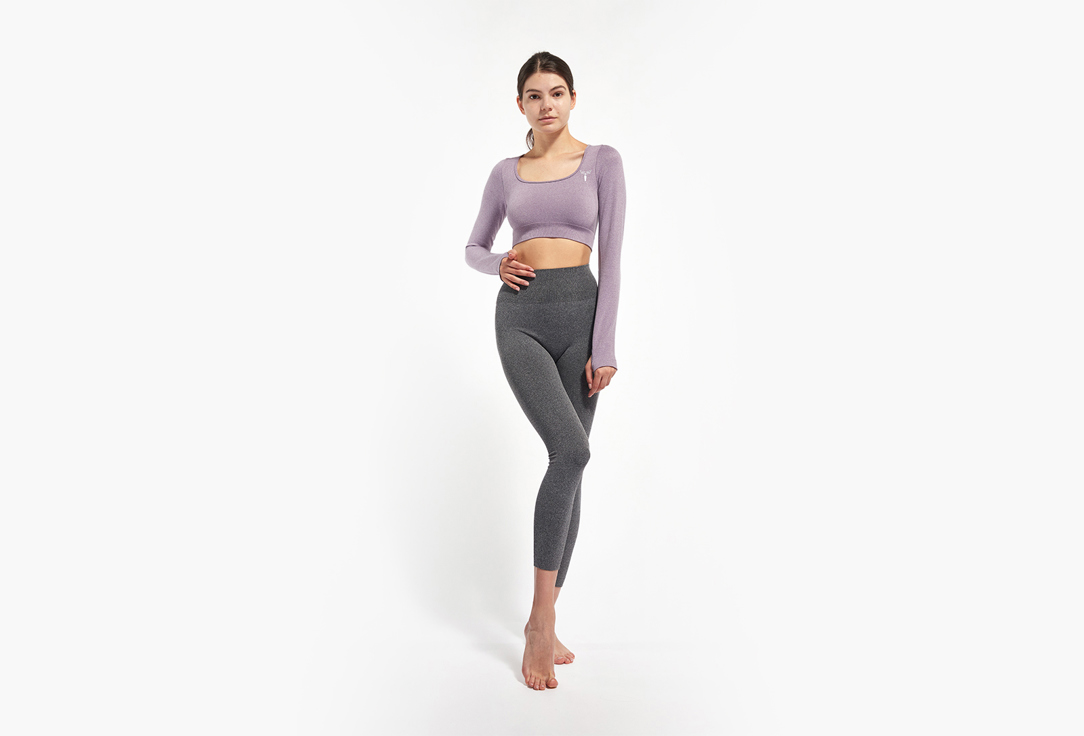 Изображение товара Спортивный рашгард FIGURA Active Wear Vivien сиреневый для женщин
