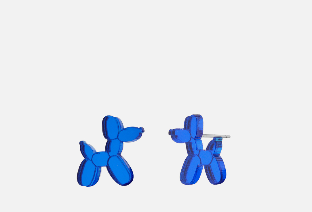 Серьги  Monolama balloon dog, blue 