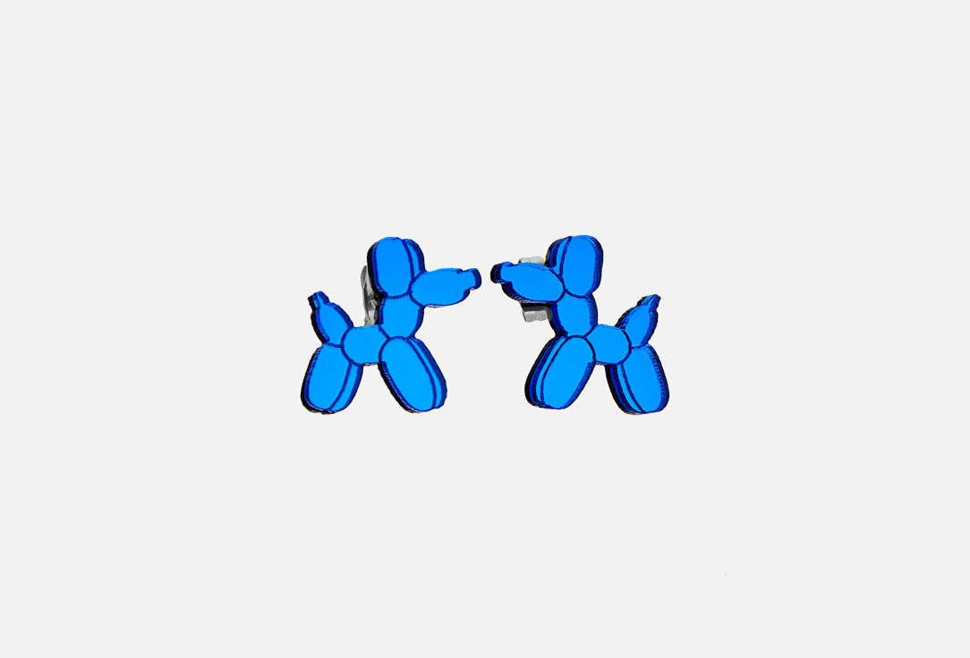 

Серьги MONOLAMA, Balloon dog, blue 2 шт
