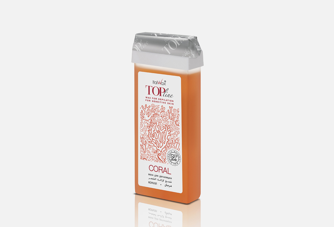 Воск в картридже ITALWAX Top Line – synthetic warm wax Coral 100 мл carelax воск wax line кокос в картридже 100 мл