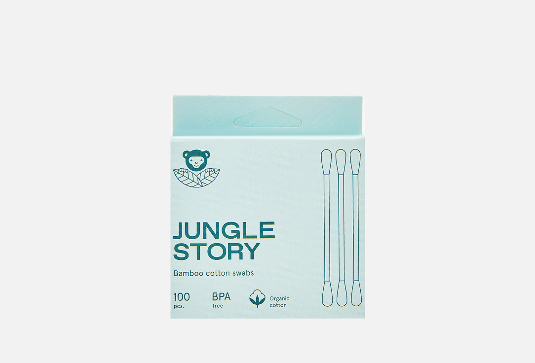 Изображение товара Ватные палочки Jungle Story Green Bamboo swabs