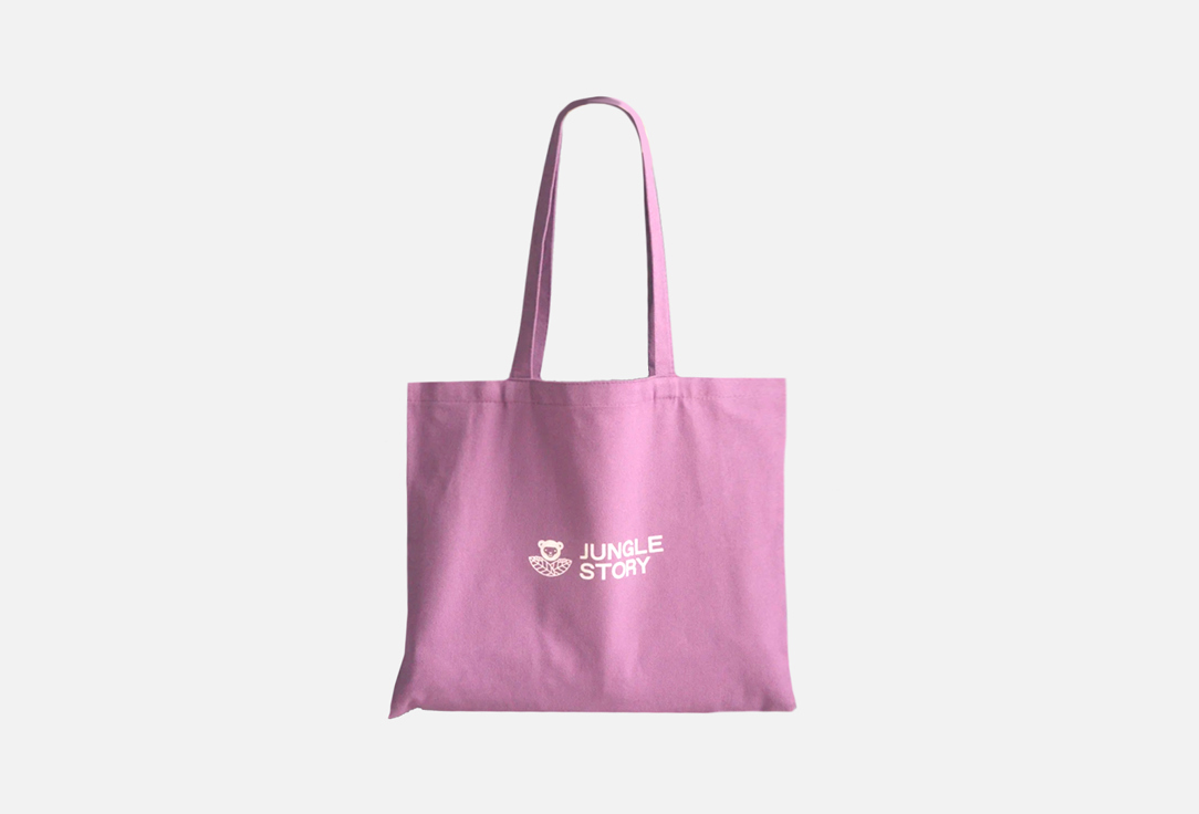 Сумка плотная хлопковая фиолетовая Jungle Story  Purple Shopper bag   