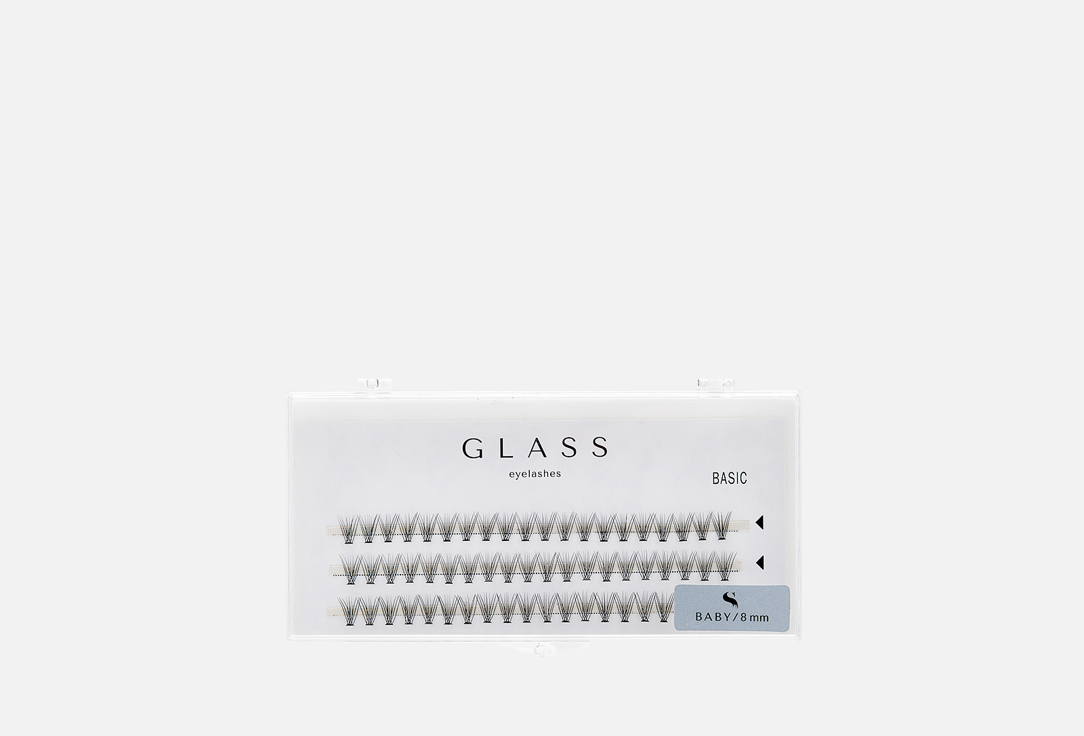 Изображение товара Пучковые ресницы 10D 8 мм BASIC curl C BABY для объема и выразительности глаз