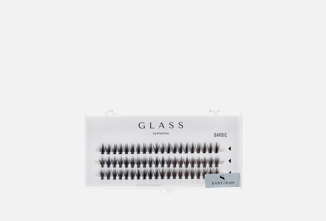 Изображение товара Накладные ресницы GLASS EYELASHES BARBIE Curl C Baby 30D 8 мм для яркого взгляда