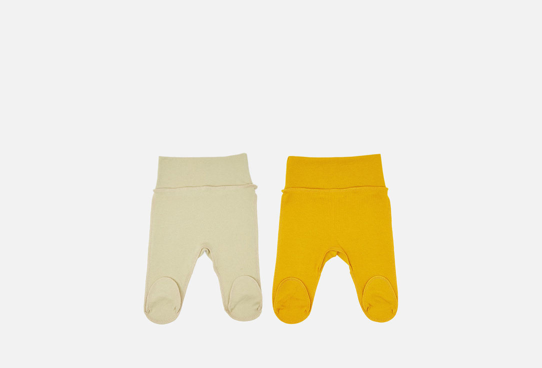 комплект из 2 ползунков LEMIVE Интерлок 18-56 мл комплект детской одежды lemive интерлок горчичный 20 62 размер