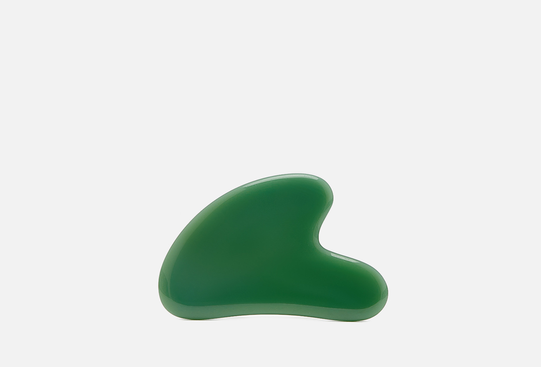 Прибор для массажа лица Гуаша из Зеленого авантюрина THE MOON CIRCLE Green Aventurine Guasha 
