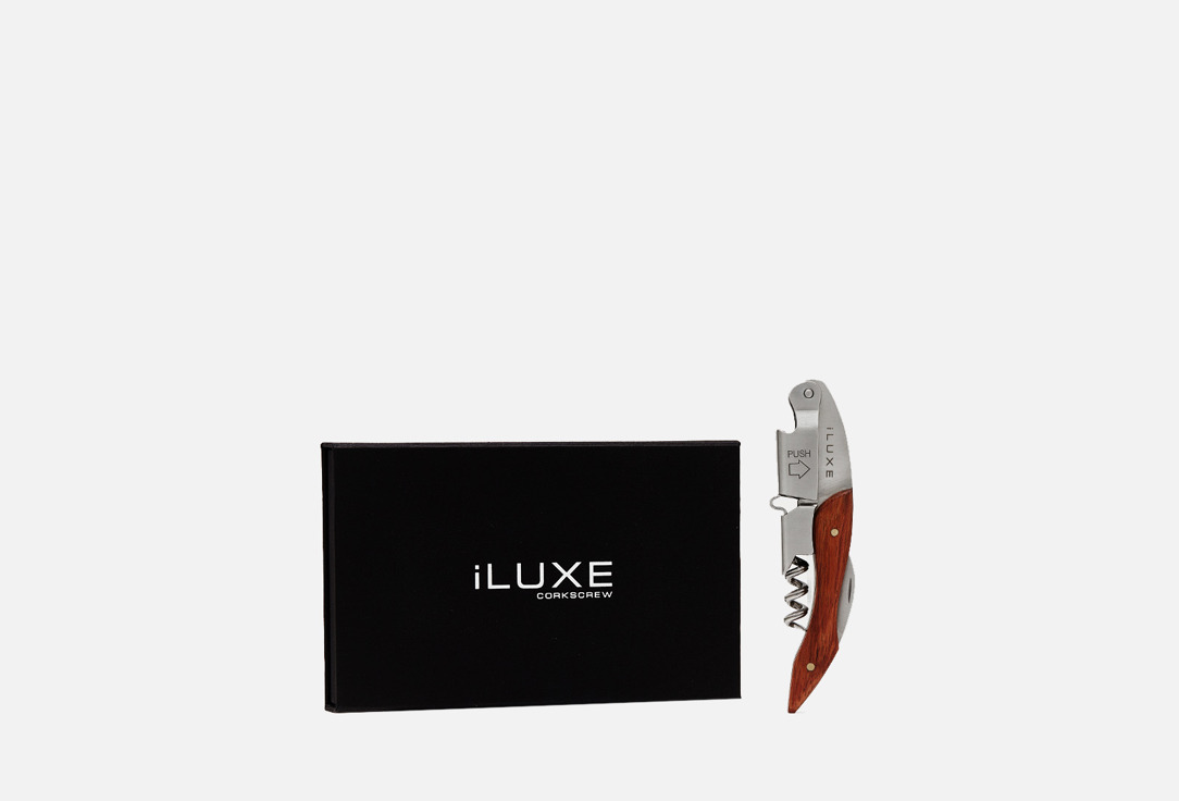 Подарочный набор ILUXE Нож сомелье 1 шт полотенце рогожка 48 60 сомелье на хангере
