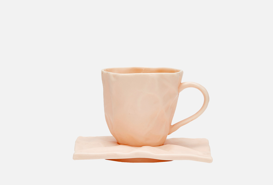 

Кофейная пара MIRACLEPOT, Розовый, Тишью, розовый 150 мл