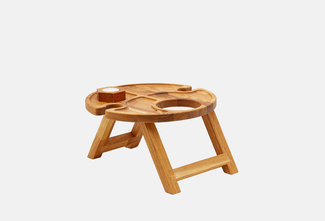 Изображение товара Винный столик-менажница Welovewood на 2 бокала