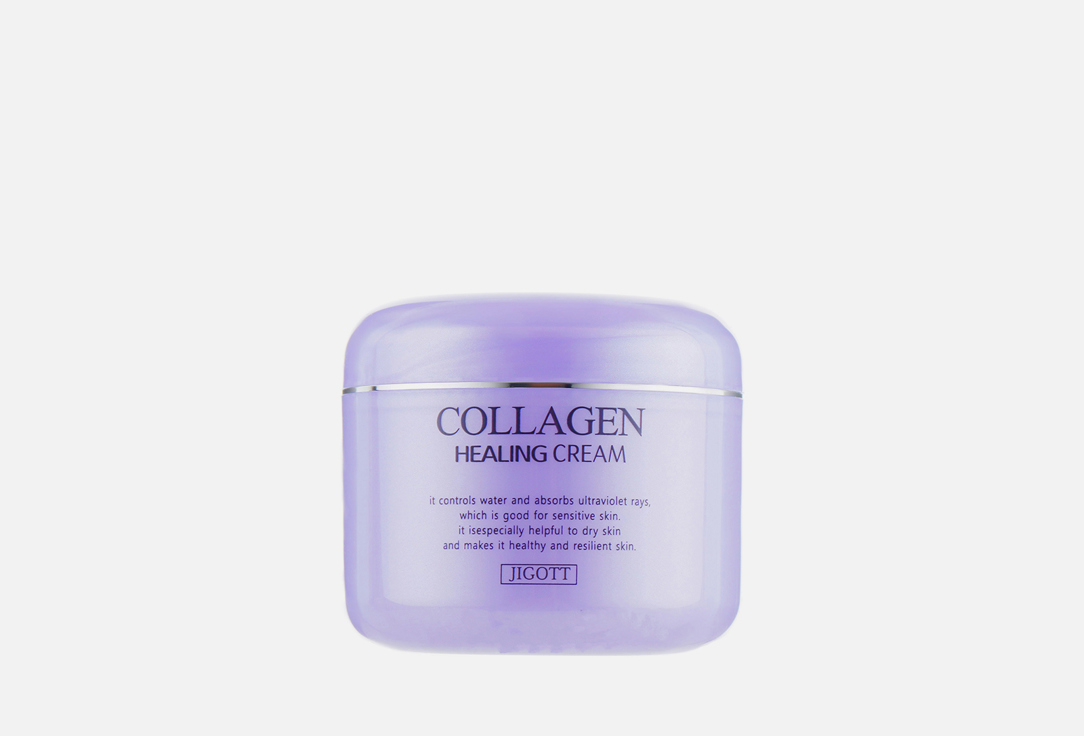 крем для лица с коллагеном Jigott Collagen Healing Cream 