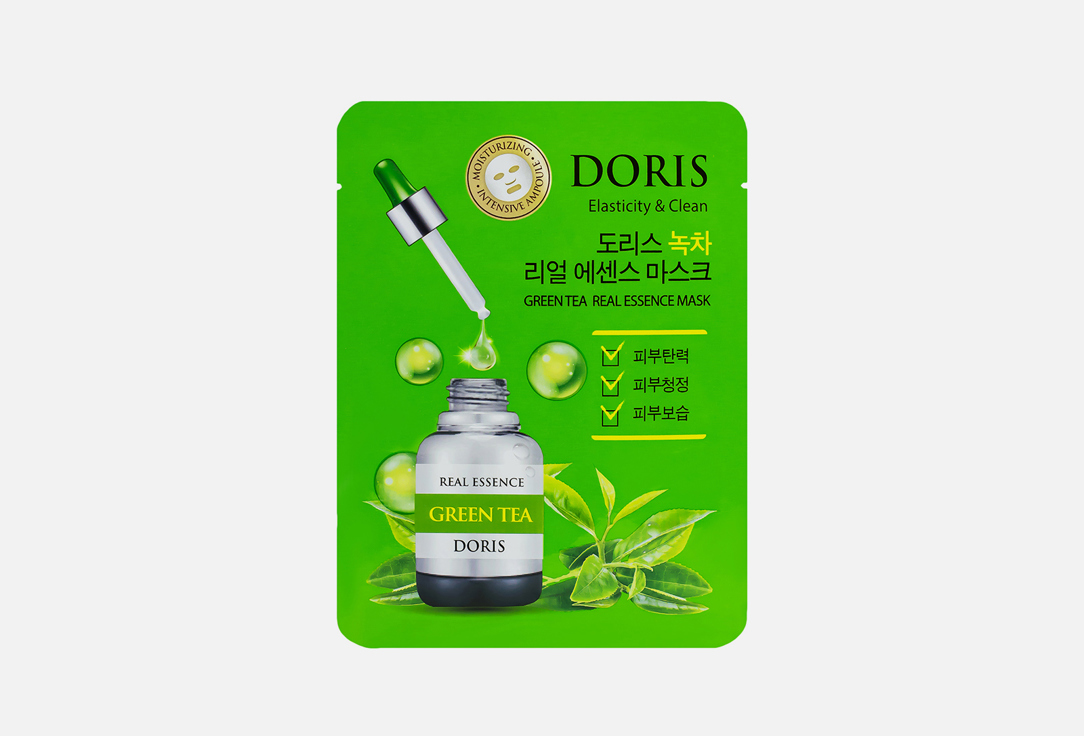 Изображение товара Увлажняющая ампульная маска для лица с экстрактом зелёного чая Doris Green Tea Essence Mask