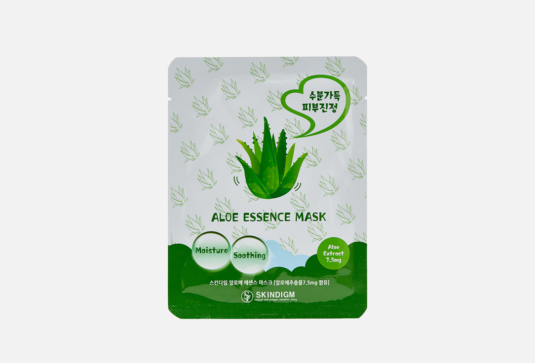 Тканевая маска для лица SKINSTORY Aloe Essence Mask 1 шт тканевая маска с экстрактом алоэ 23 г